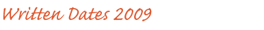 Written Dates